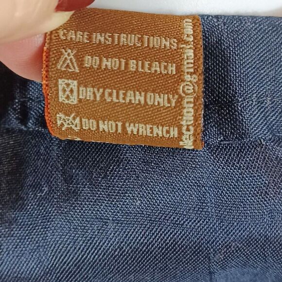 Zoon Collection Navy Embroidered Tunic Dress – Gold Sequin Overlay, Sheer Lace M - Picture 9 of 9